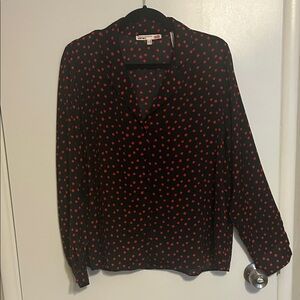 Equipment Black Top with Red Dots